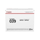 Canon 039 toner cartridge zwart (origineel) | CAN039BK
